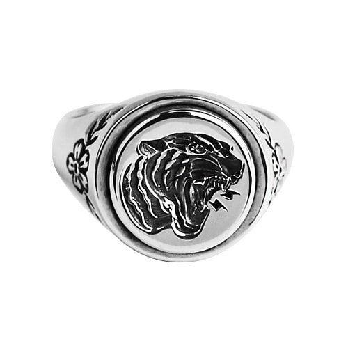 Tiger Signet Ring